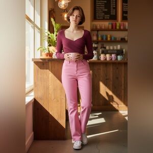 Abercrombie & Fitch Pink Bodysuit